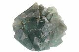 Green Cubic Fluorite Crystal Cluster - China #163234-2